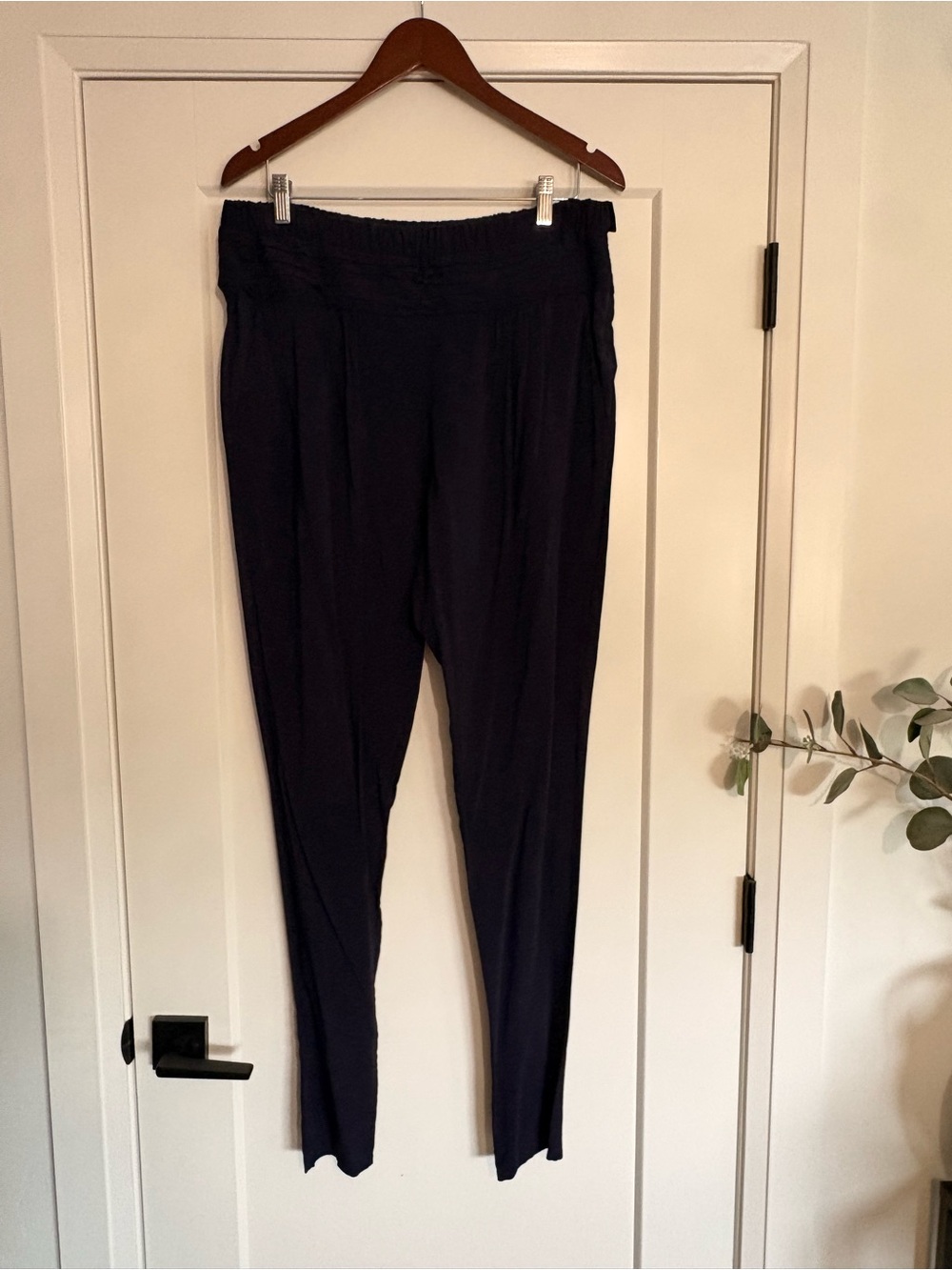 Viktor & Rolf Navy Dropped crotch Tapered Leg Pants